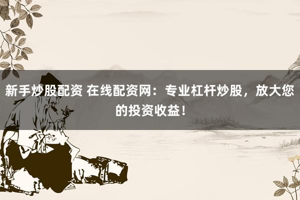 新手炒股配资 在线配资网：专业杠杆炒股，放大您的投资收益！