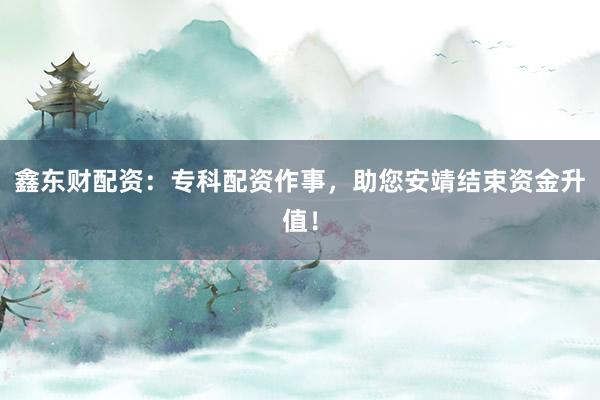 鑫东财配资：专科配资作事，助您安靖结束资金升值！