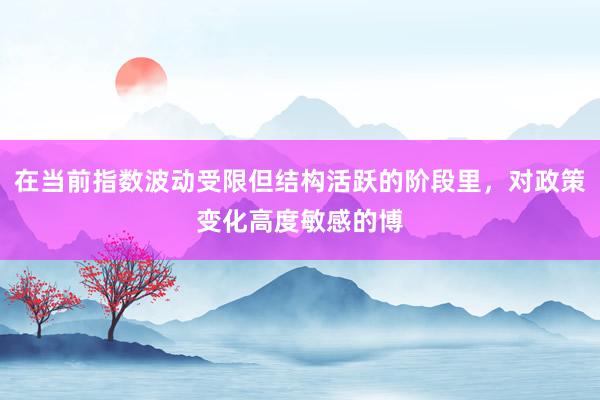 在当前指数波动受限但结构活跃的阶段里，对政策变化高度敏感的博